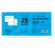 Busta SILVER90 STRIP FSC - bianca - internografata - con finestra - 110 x 230 mm - 90 gr - Pigna Envelopes - conf. 25 pezzi