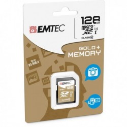 Secure Digital SDXC 128 GB class 10 gold + EMTEC