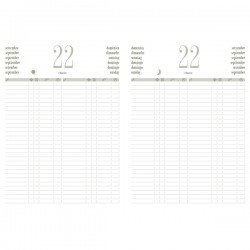 Libro prenotazioni ristorante 2026 - con copertina similpelle imbottita - 21 x 30 cm - blu