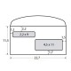 Busta doppia finestra - lembo gommato - 11,5 x 22,7 cm - 80 gr - bianco - Blasetti - conf. 500 pezzi