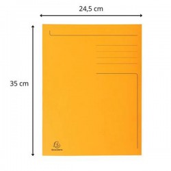 Cartellina 3 lembi con stampa Forever - 280 gr - A4 maxi - arancione - Exacompta