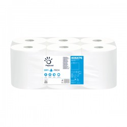 Bobina asciugamani Autocut DryTech - 1 velo - goffratura micro - 26 gr - 20 cm x 247 mt - diametro 19,8 cm - Papernet