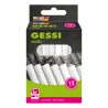 Gessetti tondi - ø 10 x 81 mm - bianco - Deco - Scatola 12 gessetti tondi