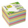 Foglietti Cubo - collato su un lato - pastello assortiti - 9,5 x 9,5 cm - 740 fogli - IKona+