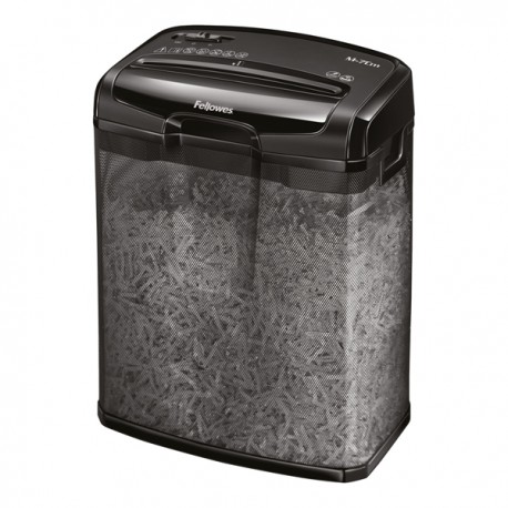 Distruggidocumenti M-7CM - a frammenti - nero - Fellowes