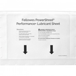 Foglio lubrificante Performance - per distruggidocumenti - Fellowes - conf. 10 pezzi