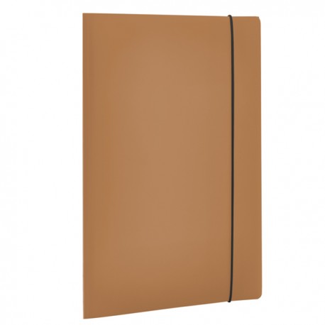 Cartella 3 lembi con elastico HOLOS - A4 - PP - marrone - Fellowes