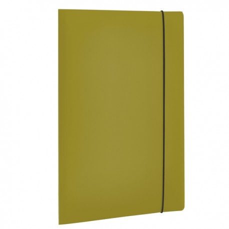 Cartella 3 lembi con elastico HOLOS - A4 - PP - verde - Fellowes