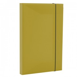 Cartella progetto con elastico HOLOS - 34,5 x 23,5 cm - dorso 3 cm - verde - Fellowes