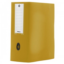 Scatola progetto Plus HOLOS - 25 x 35 cm - dorso 15 cm - giallo sabbia - Fellowes