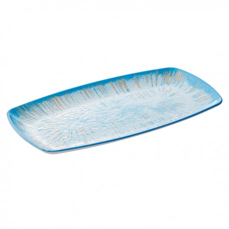 Piatto rettangolare Linea Oceano - 35,5 x 19 x 2,5 cm - melamina - Leone