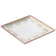 Piatto quadrato Linea Corfù - 17 x 17 x 2 cm - melamina - Leone