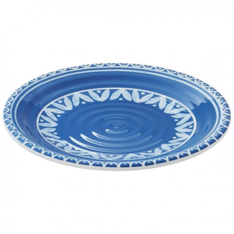 Piatto piano Linea Itaca - diametro 18 x 1,8 cm - melamina - Leone