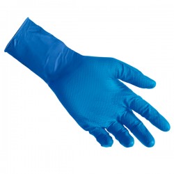 Guanti in nitrile N65 Plus - senza polvere - taglia S - blu - Reflexx - conf. 50 pezzi