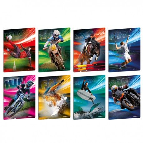 Maxiquaderno Sport Emotions - A4 - 5mm - 21 fogli - 80 gr - Blasetti
