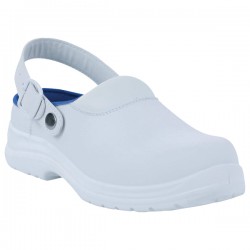 Calzatura sabot Maubec 4 SBEA SR - microfibra - numero 45 - bianco - Deltaplus