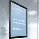 Cornice espositiva Duraframe - A4 - 21 x 29,7 cm - nero - Durable - conf. 10 pezzi