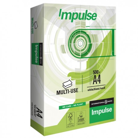 Carta fotocopie - A4 - 75 gr - bianco - Impulse 75 - conf. 500 fogli - ordine drop max 25 risme