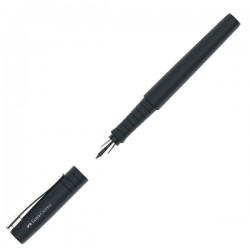 Set stilo B Poly Pen + sfera Poly Ball - punta 0,7 mm - fusto nero - Faber-Castell