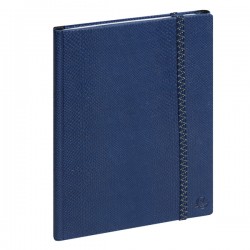 Agenda 16 mesi All-in-One 2026 - copertina Exaweek - 15 x 21 cm - blu navy - Quo Vadis