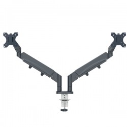 Braccio salvaspazio - per 2 monitor - grigio scuro - Leitz