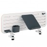 Pannello forato grande - per scrivanie compatte Sit-Stand - con supporto PC/Smartphone, portapenne e gancio - 80 x 25 x 0,8 cm -