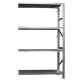 Kit scaffale industriale - modulo estensione - 4 ripiani - 120 x 50 x 200 cm - acciaio - Tecnotelai