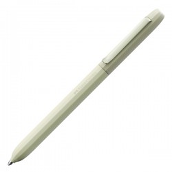 Penna a sfera Avori - punta M - fusto verde salvia - Faber-Castell