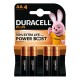 Pila stilo AA - 1,5V - Plus Powerboost - MN1500 - Duracell - blister 4 pezzi
