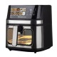 Friggitrice ad aria Gaia Plus - doppia resistenza - 38,8 x 33,7 x 38,5 cm - 8 L - nero - Melchioni family