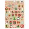 Stickers adesivi fustellati - motivi natale - colori assortiti - Rex Sadoch