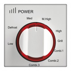 Forno a microonde - con cottura combinata - 20 L - bianco/rosso - Girmi