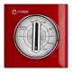 Forno a microonde vintage - con cottura combinata - 20 L - rosso - Girmi