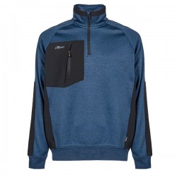Felpa mezza zip Leeds - taglia M - blu - U-Power
