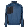 Felpa mezza zip Leeds - taglia L - blu - U-Power