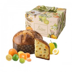 Panettone 5 agrumi - Linea Frutta e Fiori - cedro/arancia/limoni/chinotto/mandarino - 500 gr - Loison