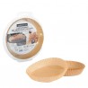 Vaschette cartaforno per friggitrice ad aria - in astuccio - diametro 20 cm - altezza 4,5 cm - avana - Perfetto Kitchen - conf. 