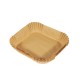 Vaschette cartaforno per friggitrice ad aria - in astuccio - 16 x 16 x 4,5 cm - avana - Perfetto Kitchen - conf. 50 pezzi