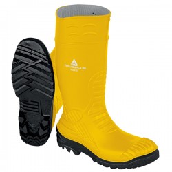 Stivali di sicurezza Iron S5 SRC - taglia 45 - PVC - giallo - Deltaplus