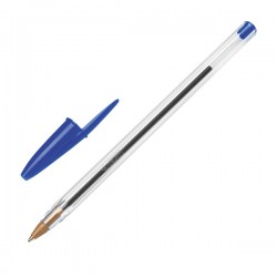 Penna a sfera Cristal - punta media 1,0mm - blu - Bic - conf. 10 pezzi