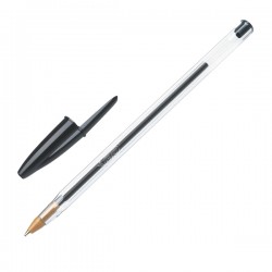 Penna a sfera Cristal - punta media 1,0mm - nero - Bic - conf. 10 pezzi