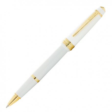 Penna roller Bailey Light - punta F - fusto bianco - Cross