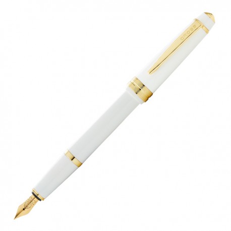 Penna stilografica Bailey Light - punta M - fusto bianco - Cross