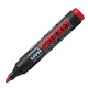 Marcatore Uni Prockey M122 - punta conica da 1,20-1,80mm - rosso - Uni Mitsubishi