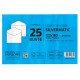 Busta Busta Silver Matic FSC - senza finestra - gommata - 12 x 18 cm - 80 gr - bianco - Pigna Envelopes - conf. 25 pezzi