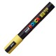 Marcatore a base d'acqua Uni Posca PC5M - punta tonda media da 1,8mm a 2,5mm - giallo - Uni Mitsubishi