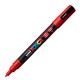 Marcatore a base d'acqua Uni Posca PC3M - punta fine da 0,9mm a 1,3mm - rosso - Uni Mitsubishi