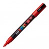 Marcatore a base d'acqua Uni Posca PC3M - punta fine da 0,9mm a 1,3mm - rosso - Uni Mitsubishi