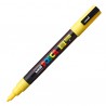 Marcatore a base d'acqua Uni Posca PC3M - punta fine da 0,9mm a 1,3mm - giallo - Uni Mitsubishi