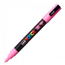 Marcatore a base d'acqua Uni Posca PC3M - punta fine da 0,9mm a 1,3mm - rosa - Uni Mitsubishi
